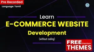 E-Commerce Website Development Course (No Coding) - Tamil