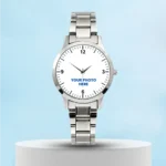 Photo Printed Silver Classic Women's Watch