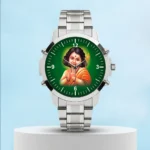Murugan Blessings Modern Silver Mens Watch